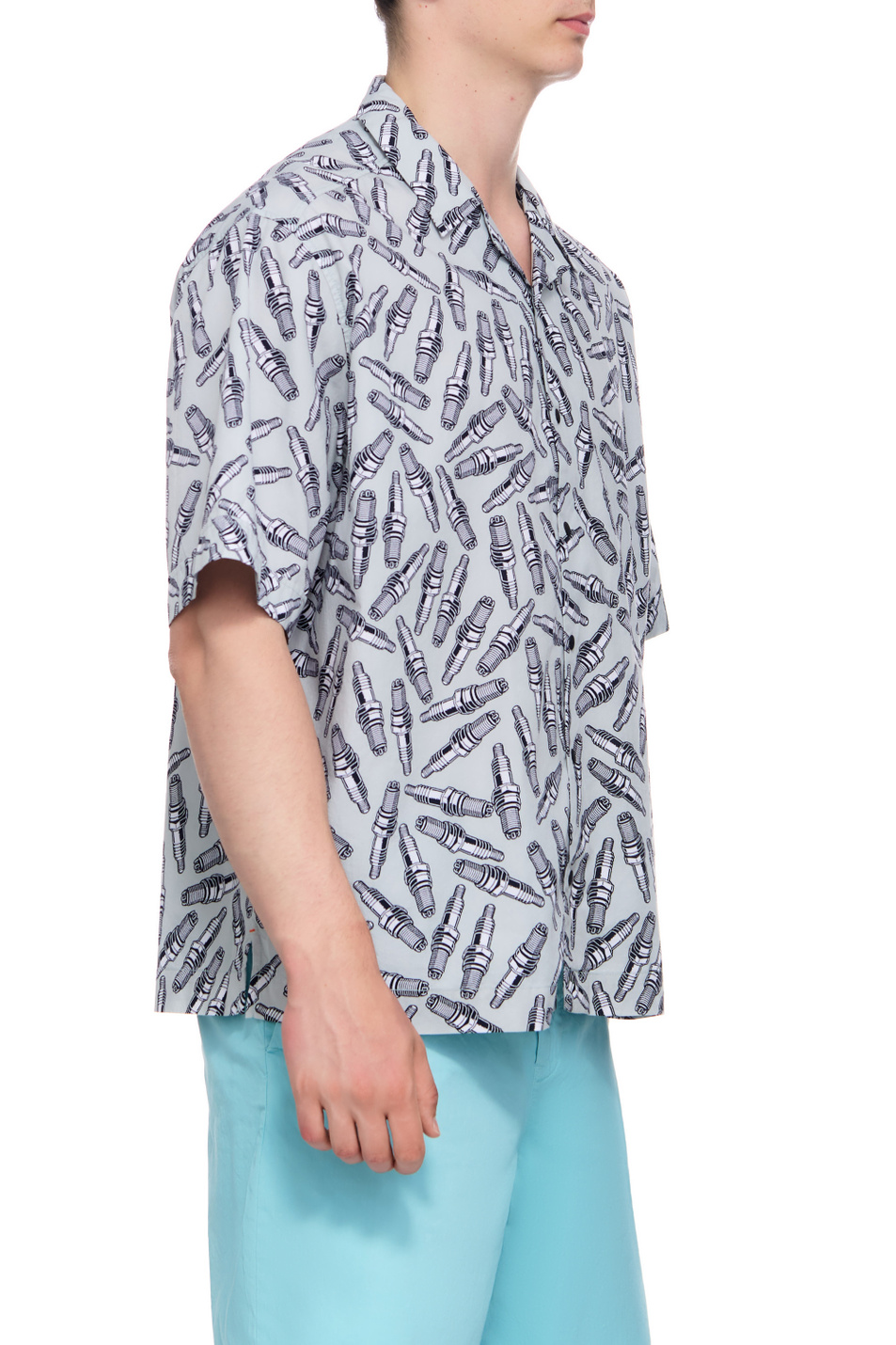 Мужской BOSS Рубашка из натурального хлопка с принтом (цвет ), артикул 50494872 | Фото 3