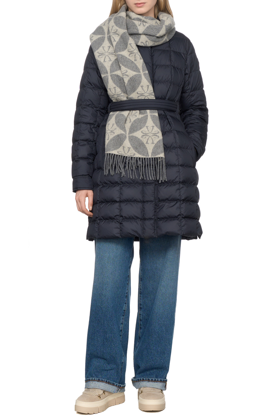 Женский Moncler Пальто GRESILLON с поясом (цвет ), артикул K20931A00120-54AQE | Фото 3