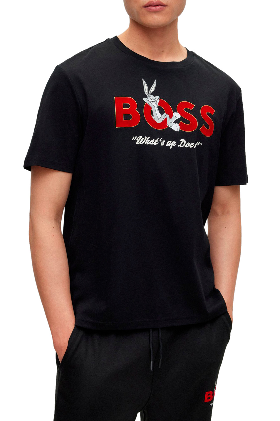 Мужской BOSS Футболка из натурального хлопка с принтом (цвет ), артикул 50485386 | Фото 2