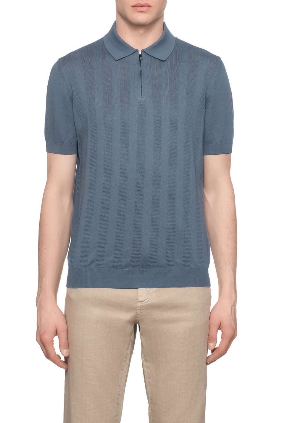 Мужской Corneliani Поло из хлопка (цвет ), артикул 27M505-2725116 | Фото 4
