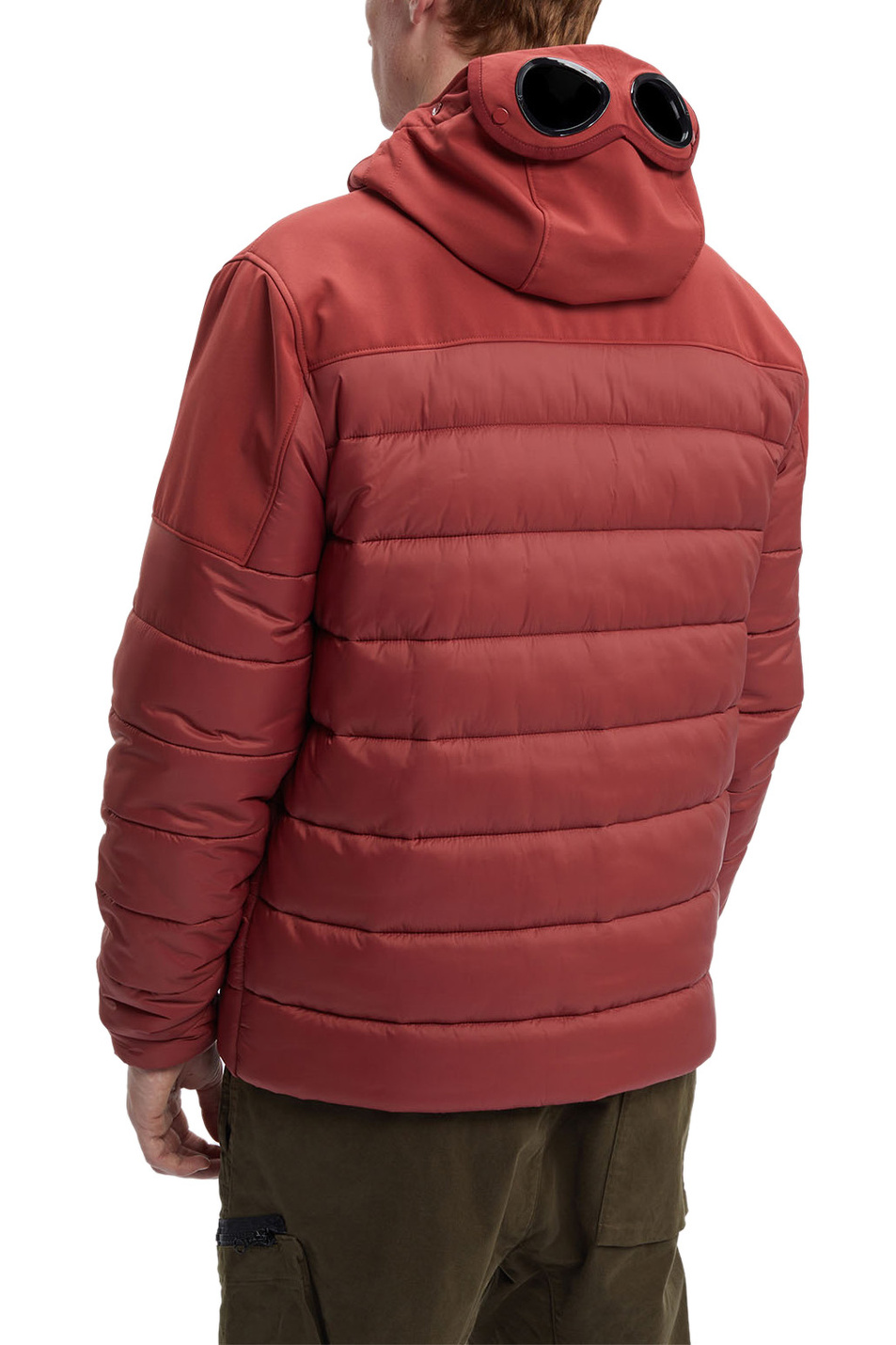 Мужской C.P. Company Куртка стеганая с фирменными линзами на капюшоне (цвет ), артикул 15CMOW014A006097M | Фото 5