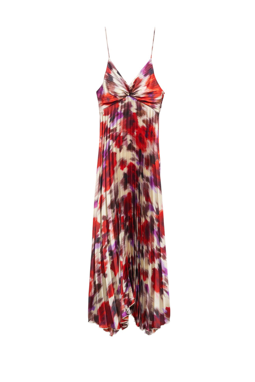 Платье плиссированное NICE|Основной цвет:Разноцветный|Артикул:57064433 | Фото 1