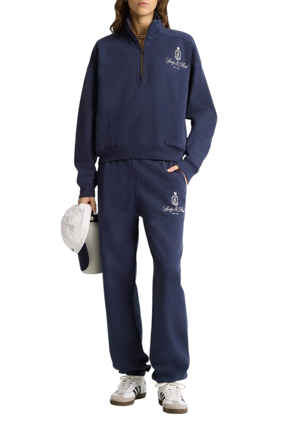 Женский Sporty & Rich Толстовка с логотипом (цвет ), артикул ST073606231BL106 | Фото 2