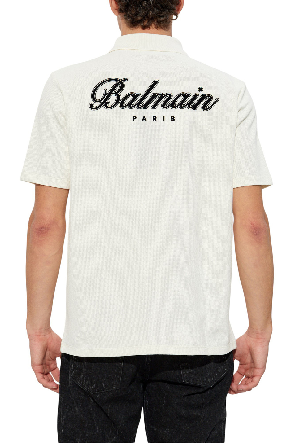 Мужской Balmain Поло из хлопка (цвет ), артикул FH0GC027GF30 | Фото 3