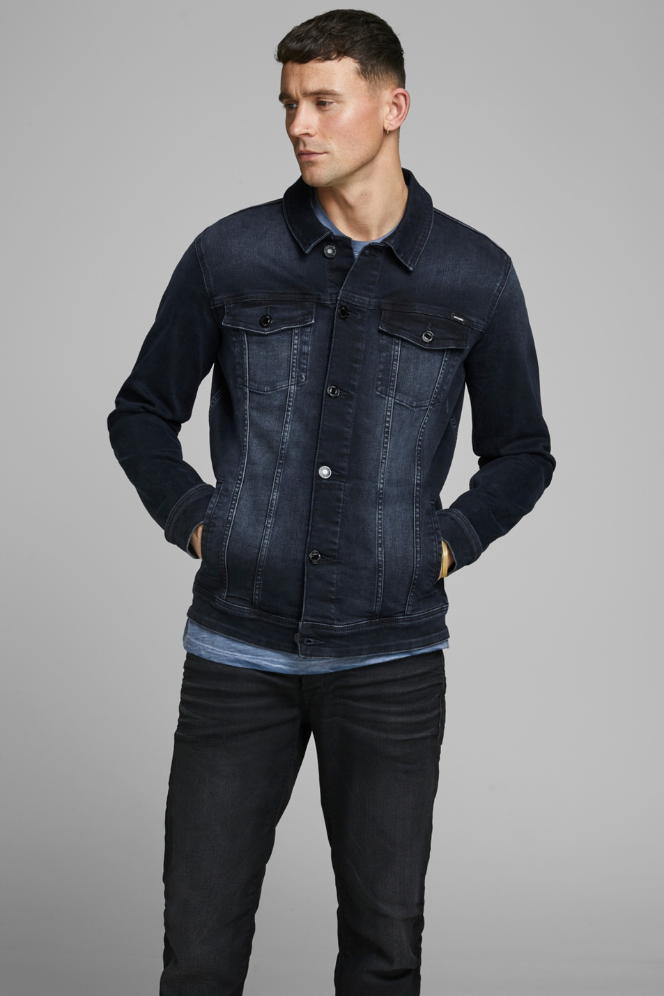 Мужской Jack & Jones Джинсовая куртка ALVIN (цвет ), артикул 12166867 | Фото 3