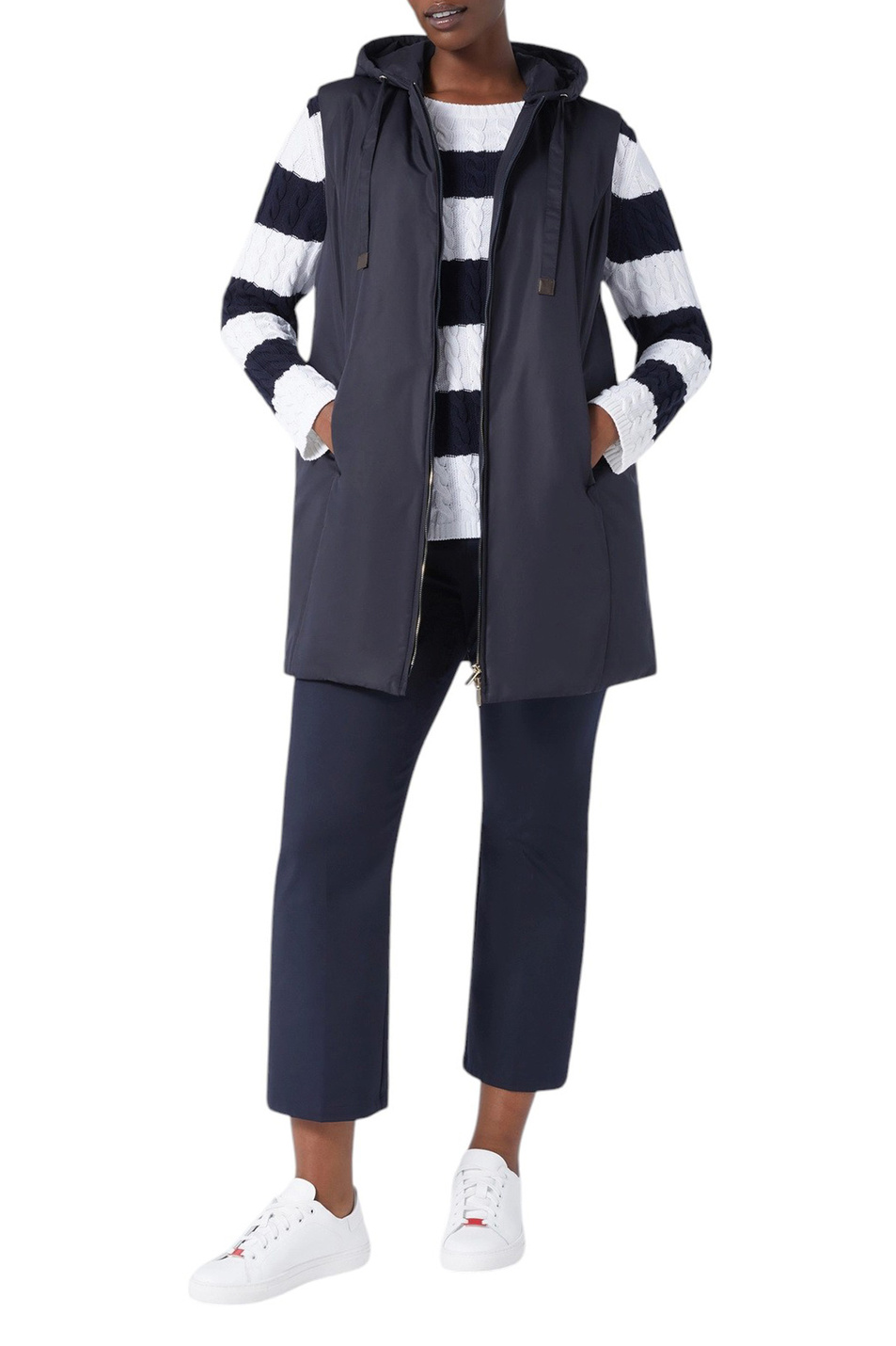 Женский Marina Rinaldi Джемпер DIGIONE из хлопка (цвет ), артикул 2518361091 | Фото 2