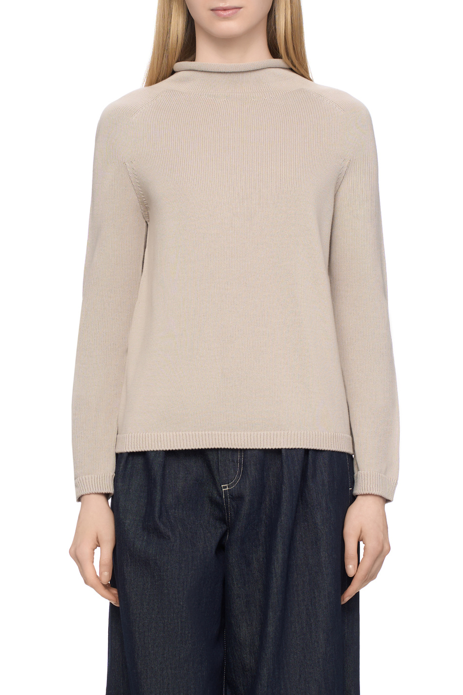 Женский Max Mara Джемпер RE из хлопка (цвет ), артикул 2519361141 | Фото 4