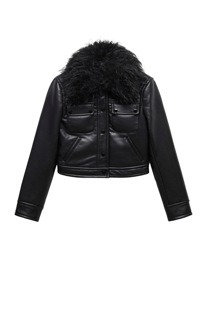 Куртка MINI с воротником из искусственного меха|Основной цвет:Черный|Артикул:57025970 | Фото 1