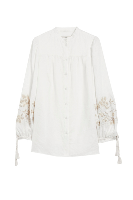 Рубашка FIESOLE из чистого льна|Основной цвет:Белый|Артикул:2351111231 | Фото 1