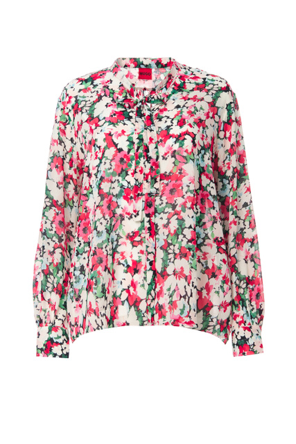 Блузка с цветочным принтом|Основной цвет:Мультиколор|Артикул:50468668 | Фото 1