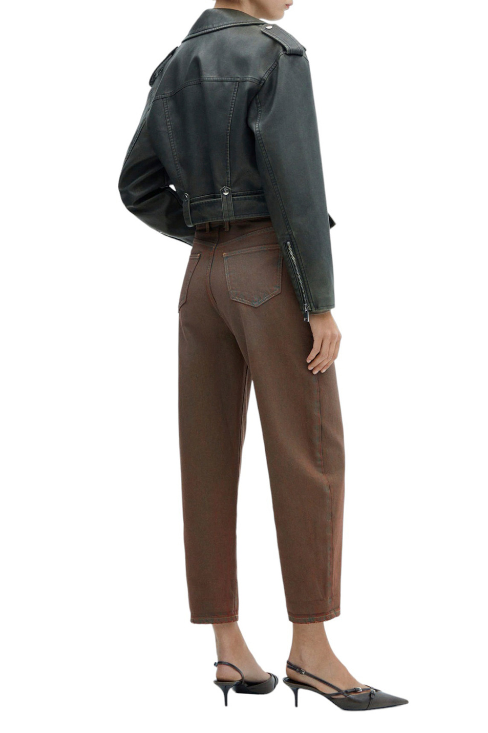 Женский Mango Джинсы AGATA с высокой талией (цвет ), артикул 57015971 | Фото 4