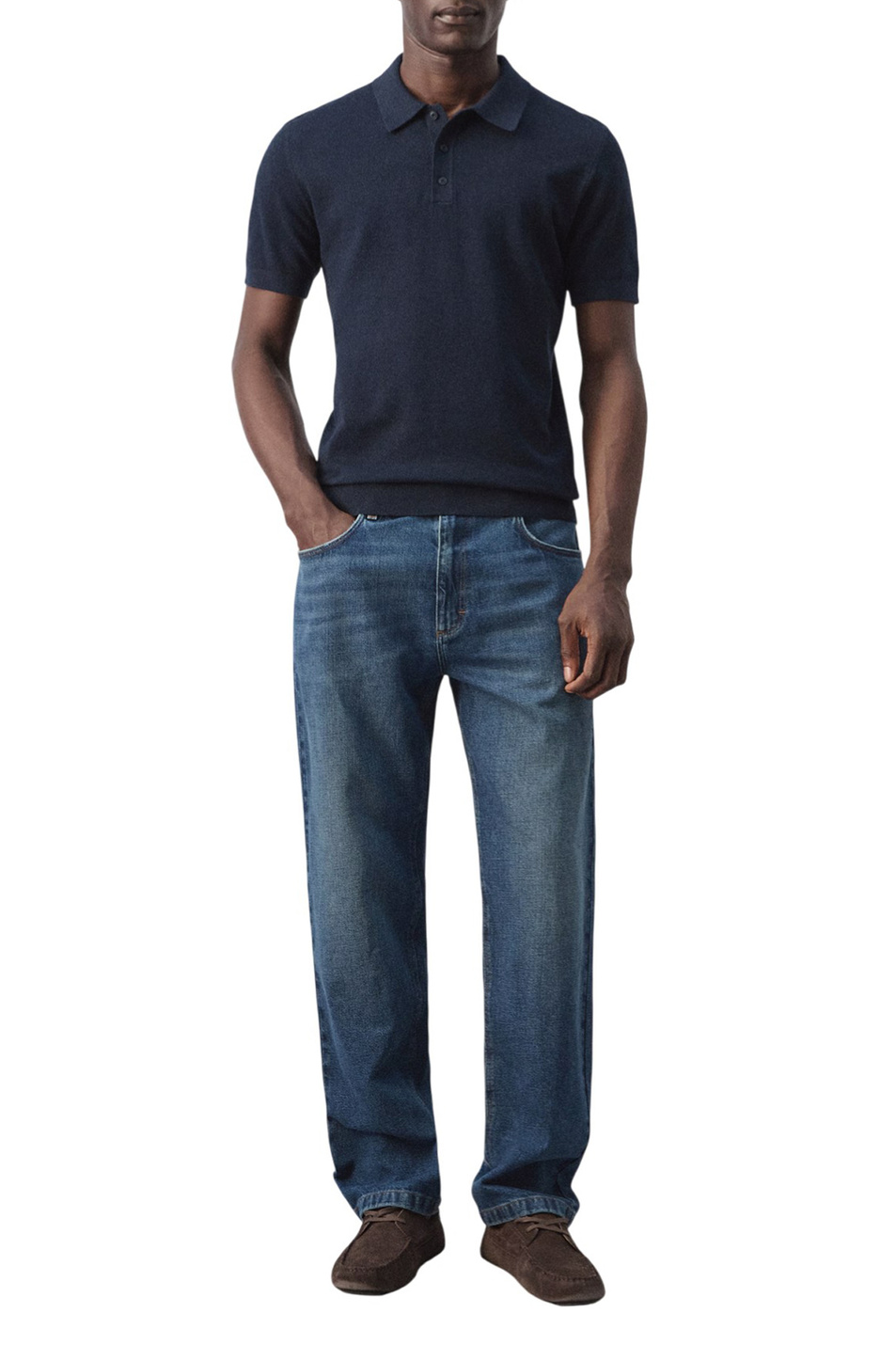 Мужской Mango Man Поло ANDREW из смесового хлопка (цвет ), артикул 27045944 | Фото 2