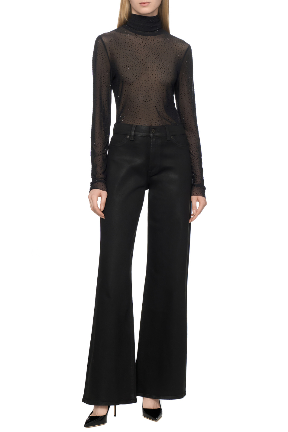 Водолазка REPORT со стразами|Основной цвет:Черный Женский iBLUES Водолазка REPORT со стразами (цвет ), артикул 2527946012 | Фото 2