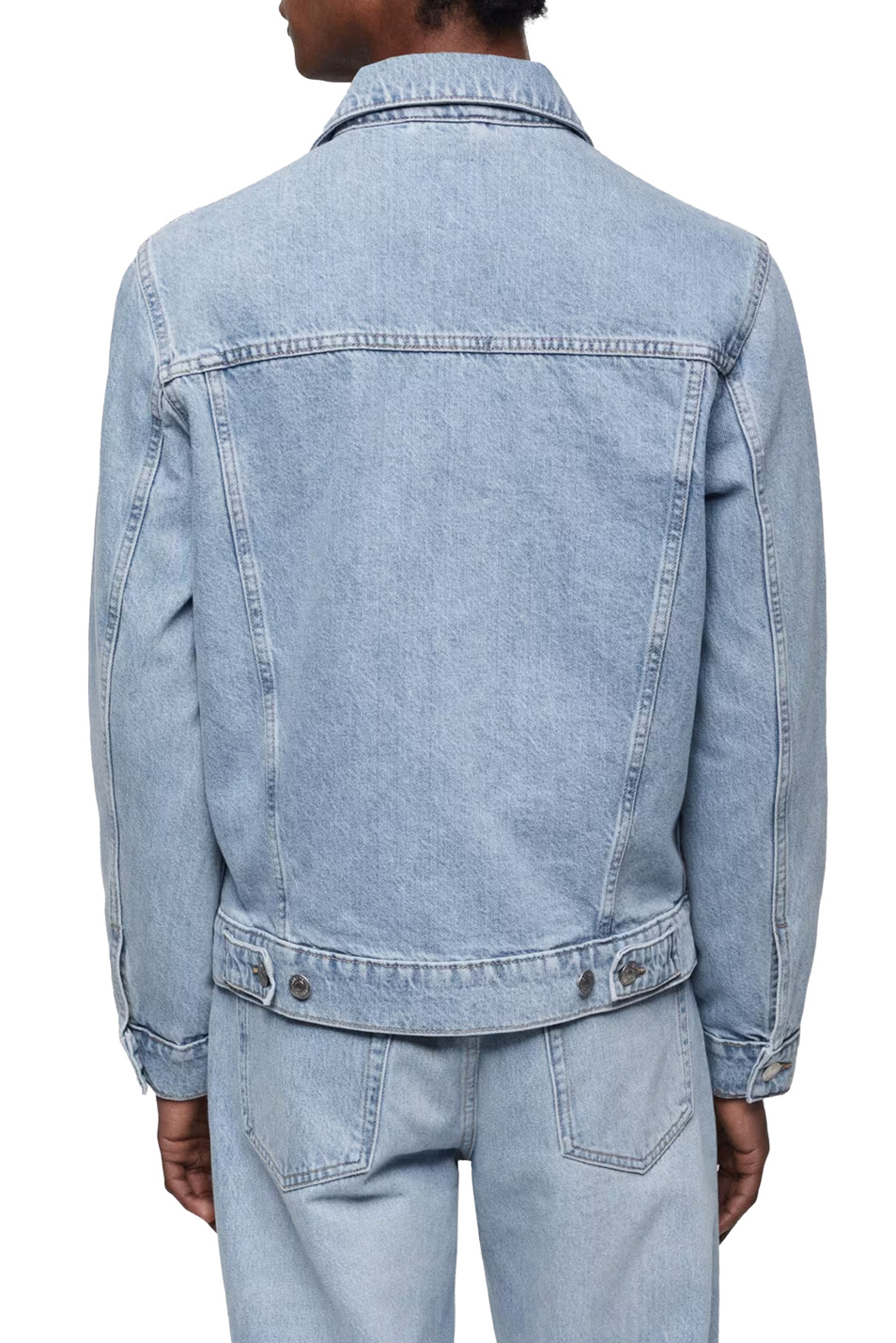 Мужской Mango Man Куртка RYAN джинсовая с карманами (цвет ), артикул 67064440 | Фото 4