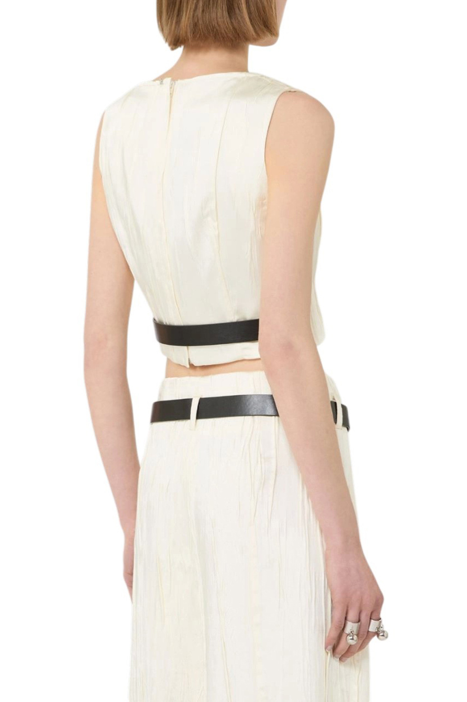 Женский Sportmax Топ ZIGRINO с ремнем (цвет ), артикул 2612161022 | Фото 4