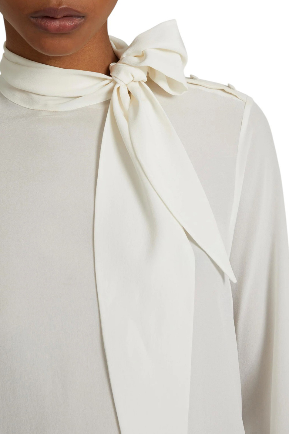 Женский ERMANNO SCERVINO Блузка из шелка (цвет ), артикул D472K311VKX | Фото 4