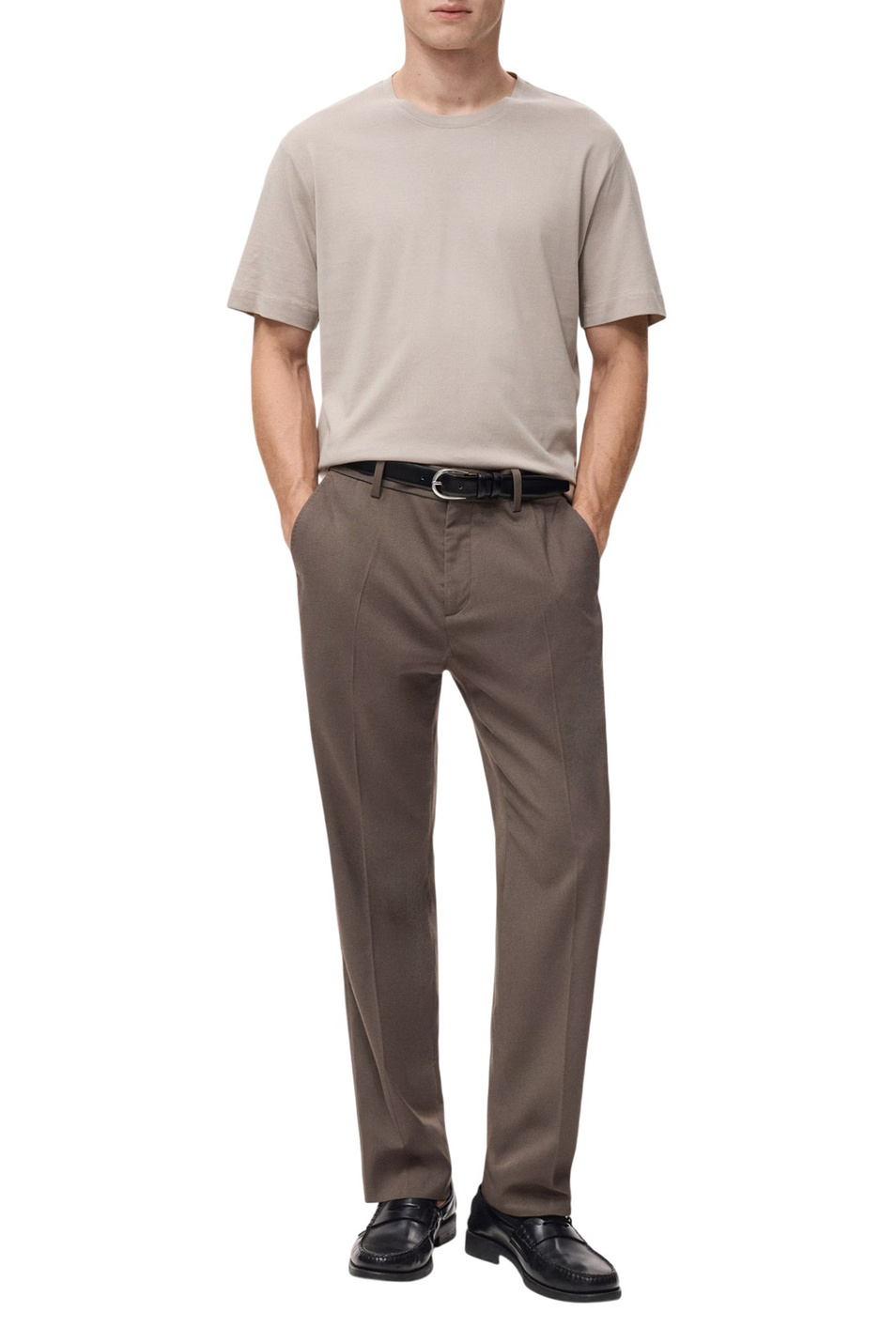 Мужской Mango Man Футболка BELLOW из хлопка (цвет ), артикул 27041264 | Фото 2