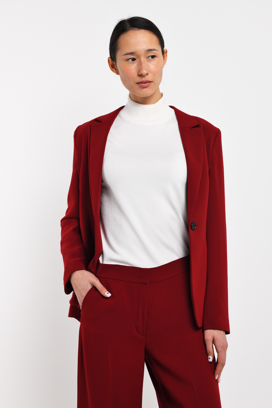 Женский Gerry Weber Пиджак с карманами и поясом (цвет ), артикул 230015-31242 | Фото 4