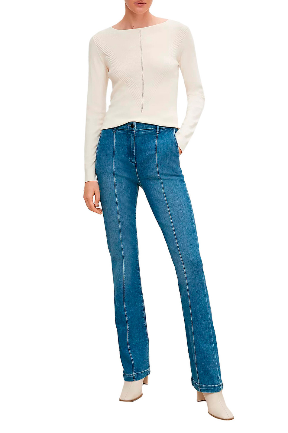 Женский Comma Расклешенные джинсы (цвет ), артикул 2120177 | Фото 2