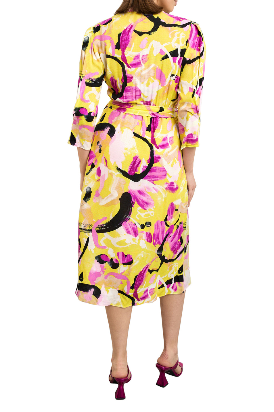Женский Taifun Платье с V-образным вырезом (цвет ), артикул 580313-11024 | Фото 4