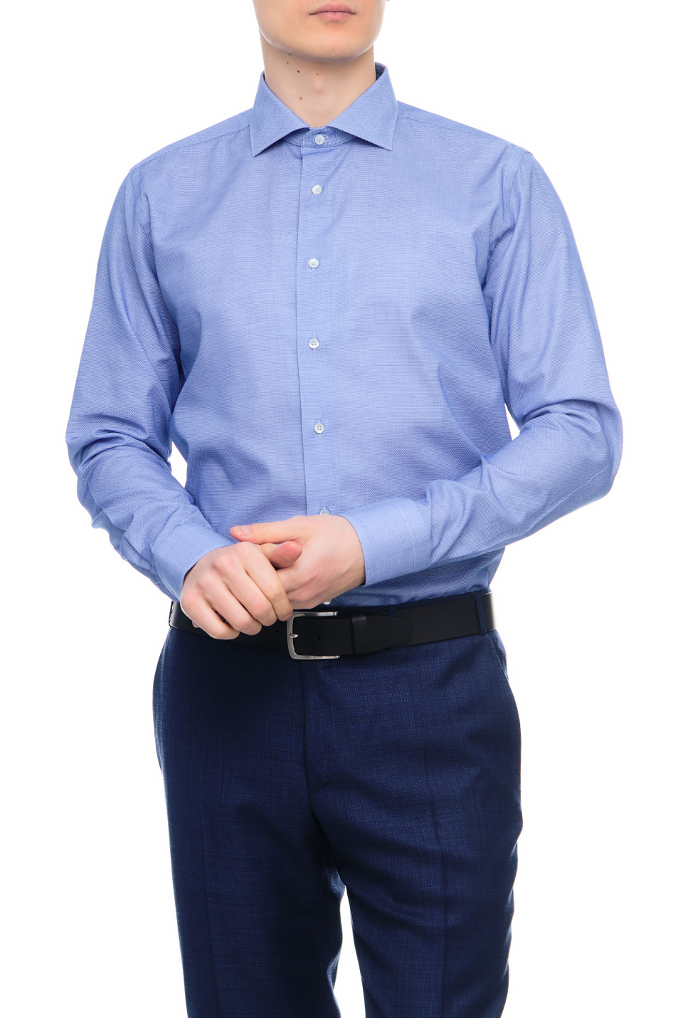 Мужской Canali Рубашка из натурального хлопка с микроузором (цвет ), артикул 7C3GD02301 | Фото 1