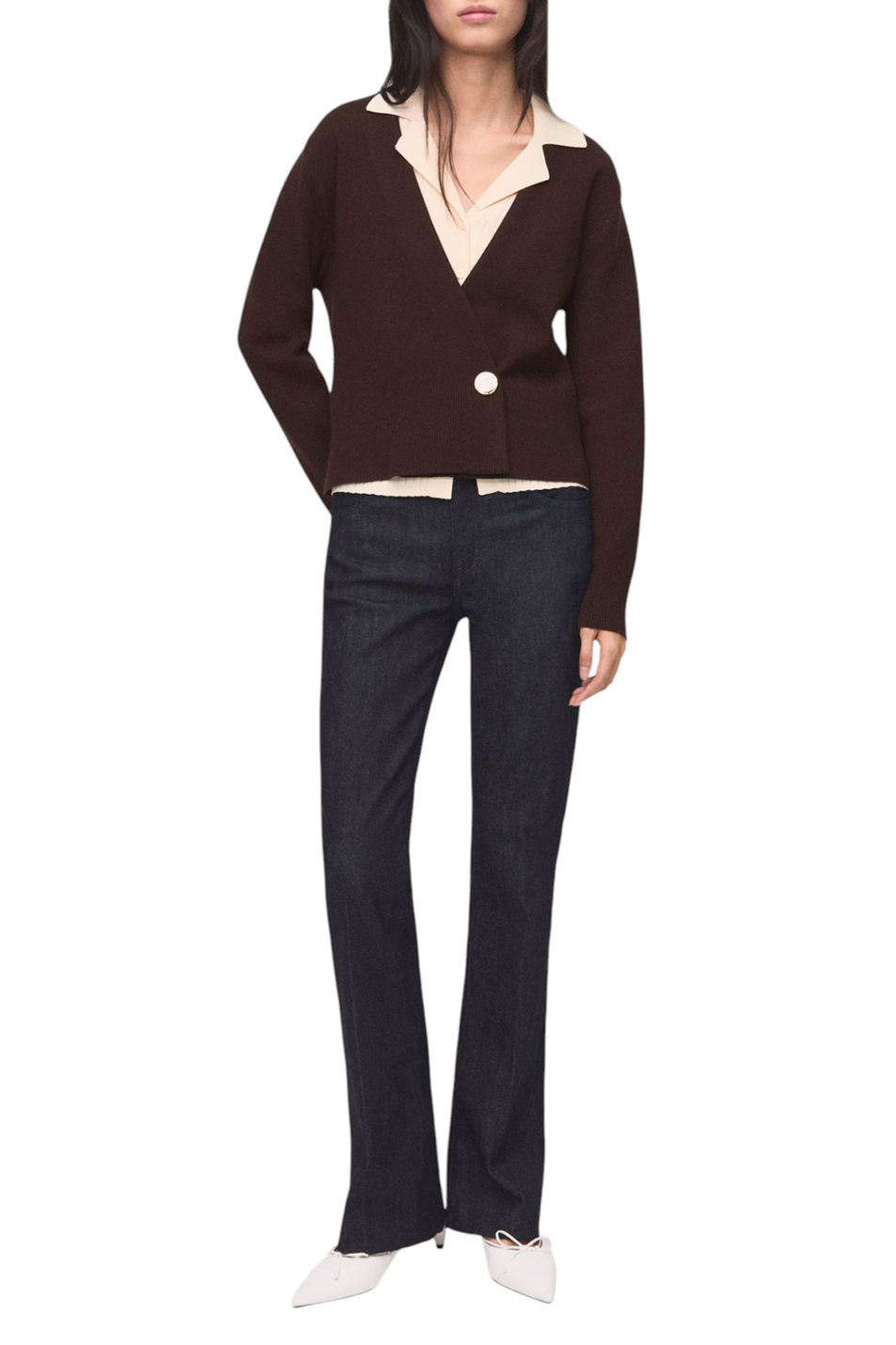 Кардиган ANITA из смесовой вискозы|Основной цвет:Коричневый Женский Mango Кардиган ANITA из смесовой вискозы (цвет ), артикул 17075982 | Фото 2