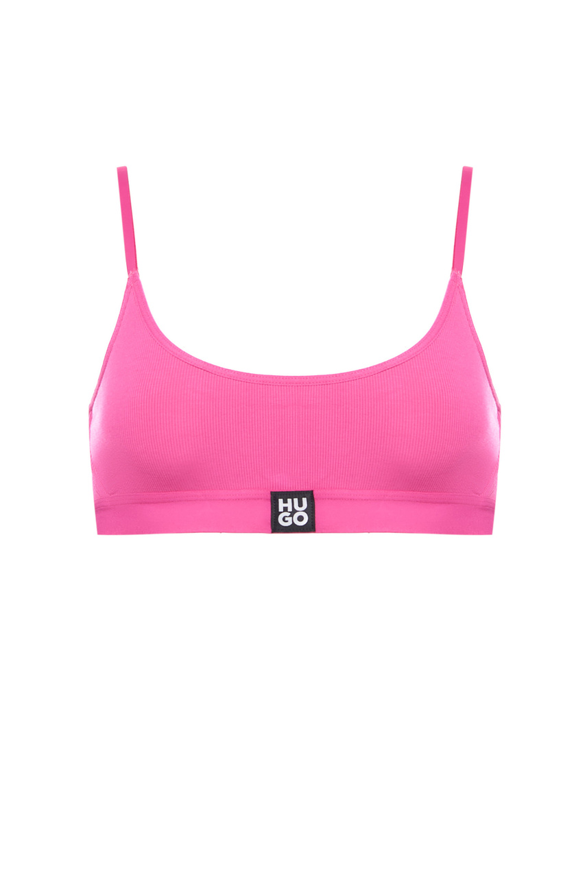 Бюстгальтер-топ с логотипом|Основной цвет:Розовый|Артикул:50496811 | Фото 1