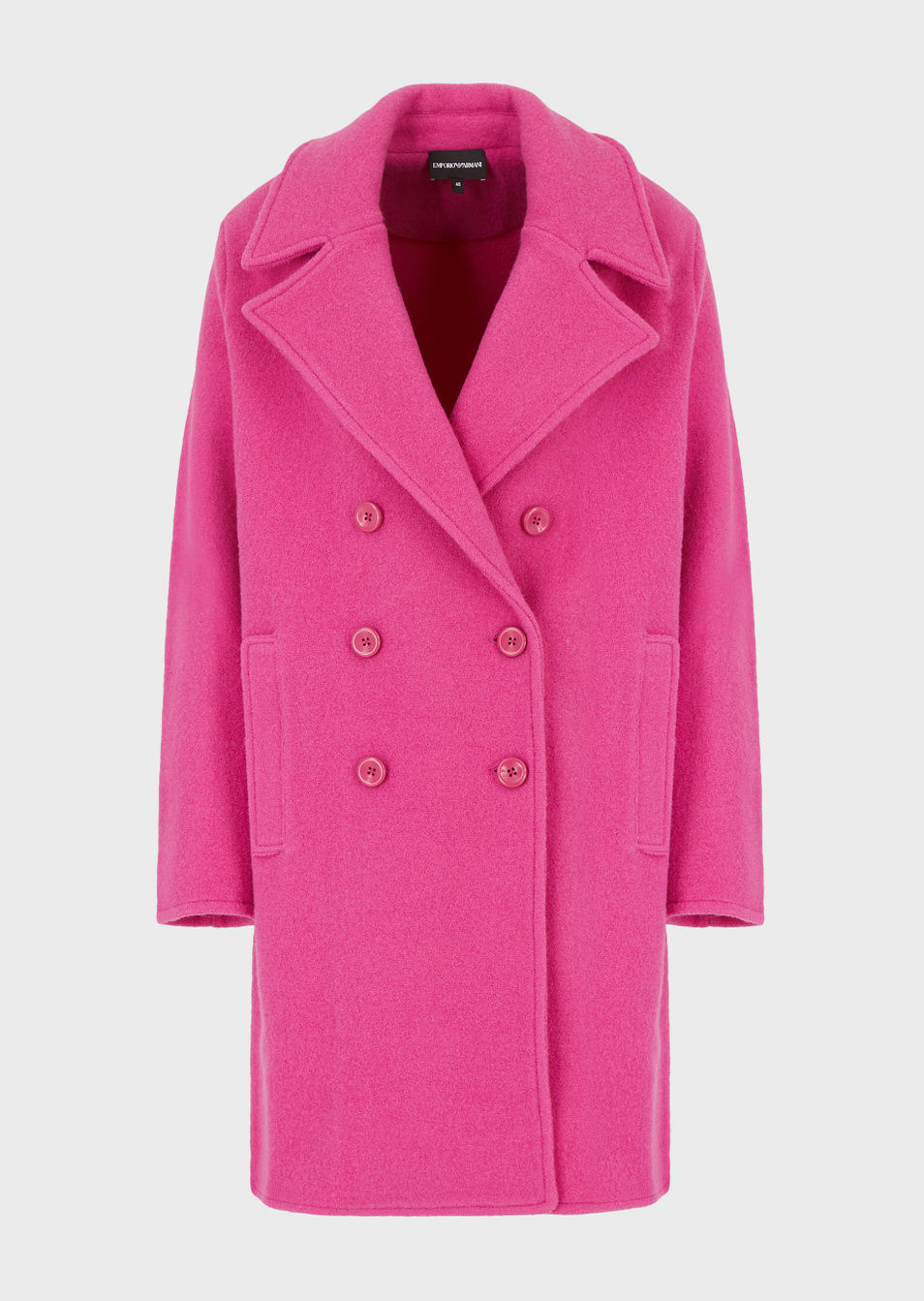 Emporio Armani Двубортное пальто из смесовой шерсти (цвет ), артикул 6H2LT2-2M07Z | Фото 1
