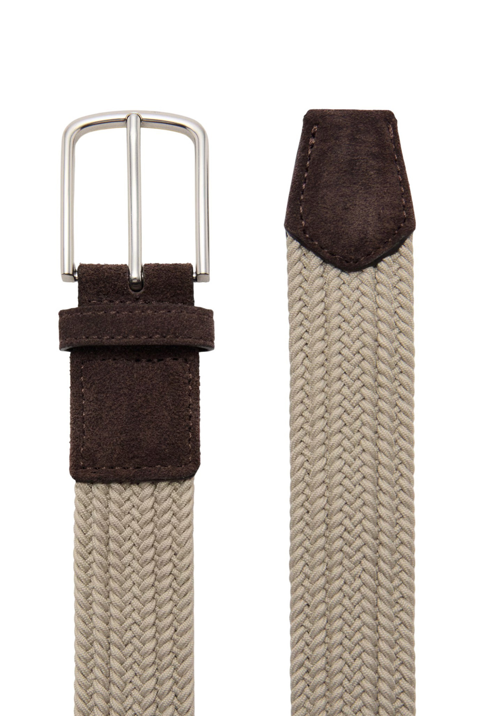 Ремень ELASTIC плетеный|Основной цвет:Бежевый Мужской Mango Man Ремень ELASTIC плетеный (цвет ), артикул 27061244 | Фото 2