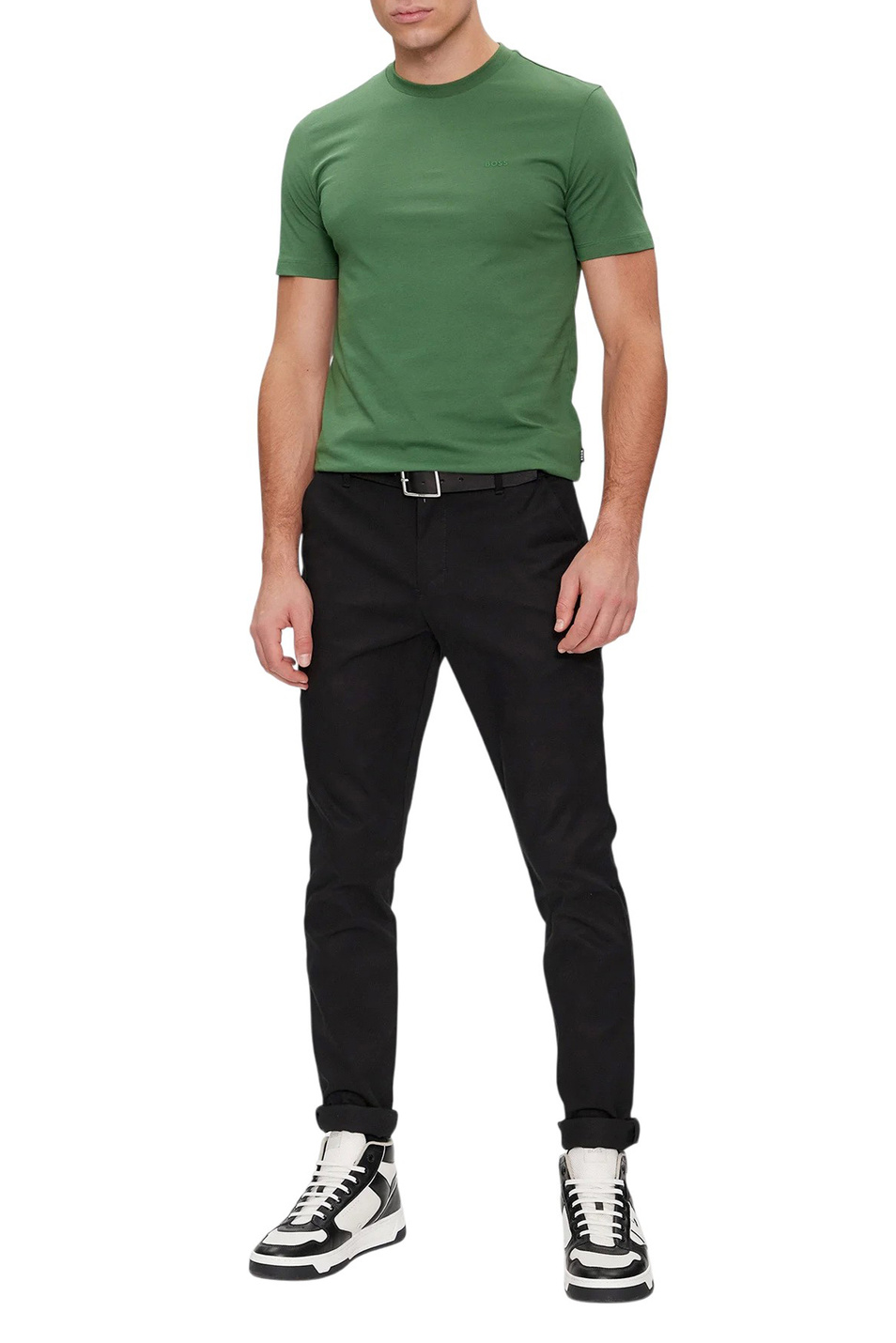 Мужской BOSS Футболка из натурального хлопка (цвет ), артикул 50468347 | Фото 2