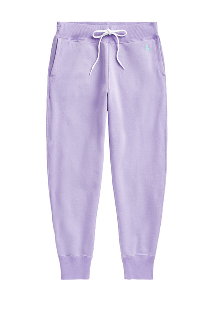 Спортивные брюки из смесового хлопка|Основной цвет:Фиолетовый|Артикул:211794397020 | Фото 1
