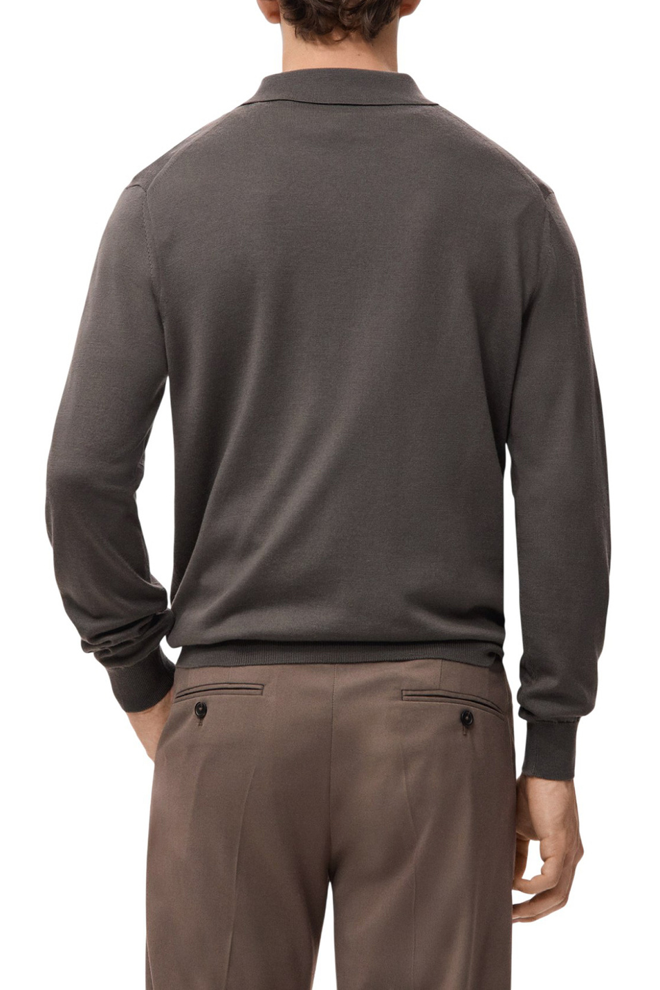 Мужской Mango Man Джемпер-поло WILLYS из шерсти (цвет ), артикул 27051283 | Фото 4