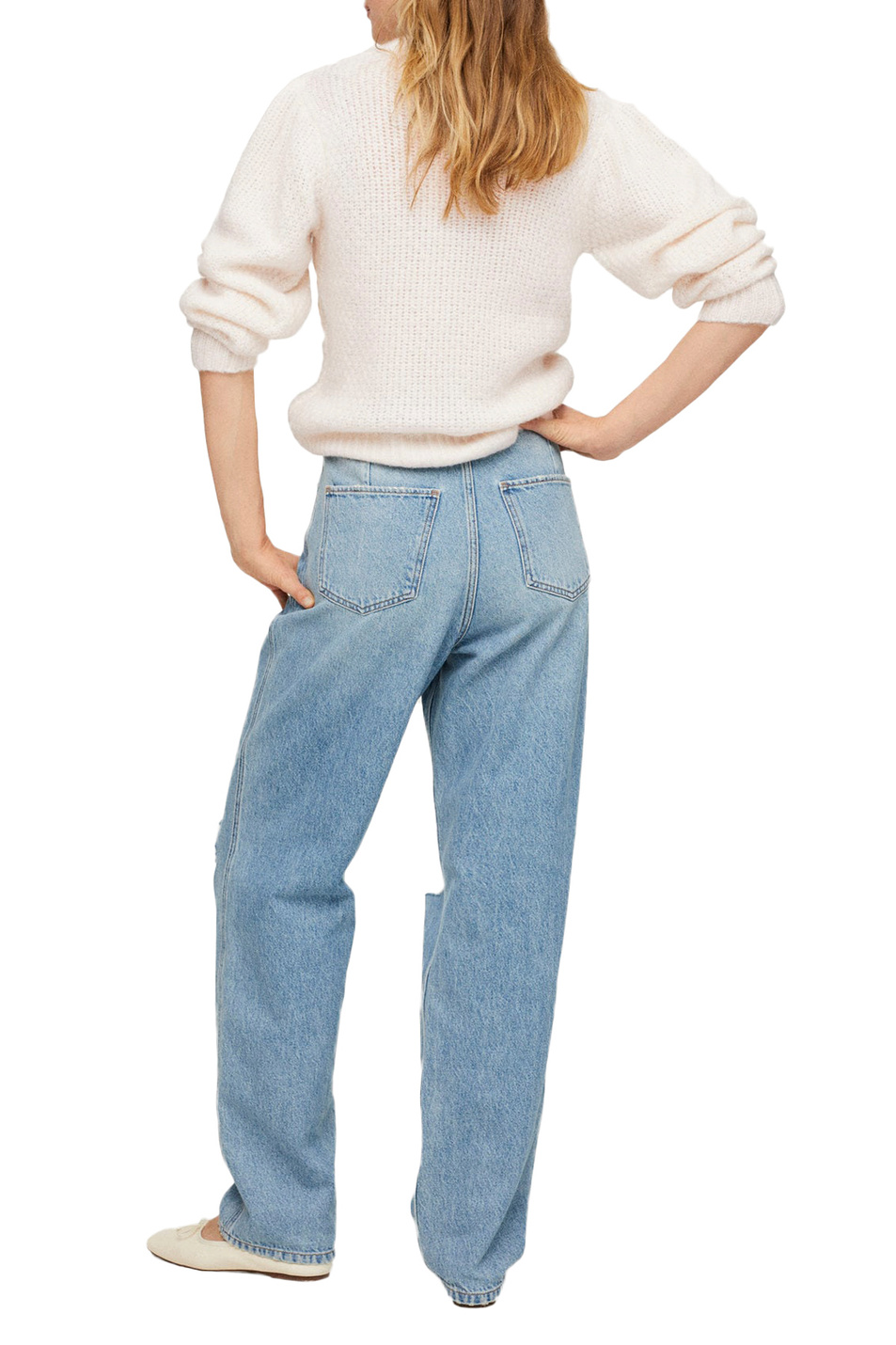 Женский Mango Вязаный свитер FRESON с вышивкой (цвет ), артикул 17095772 | Фото 4