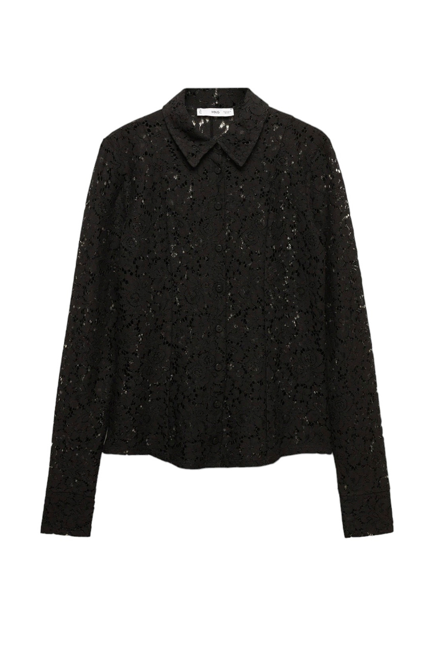 Блузка кружевная MINA|Основной цвет:Черный|Артикул:57025979 | Фото 1