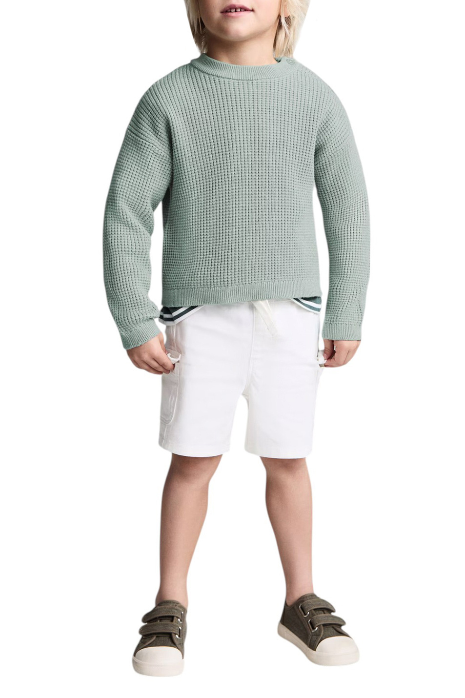 Мальчикам Mango Kids Джемпер ARCHIE из смесового хлопка (цвет ), артикул 87067697 | Фото 3