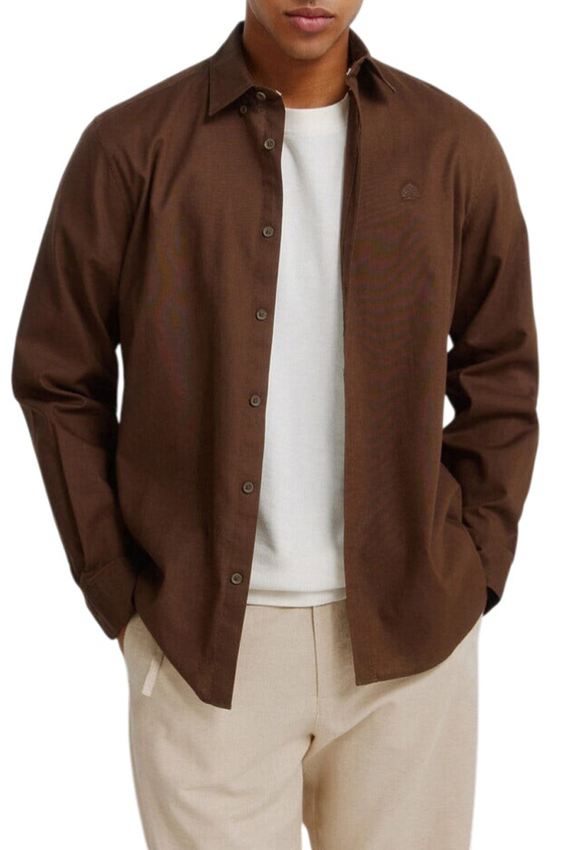 Мужской Springfield Рубашка из хлопка и льна (цвет ), артикул 0993397 | Фото 3