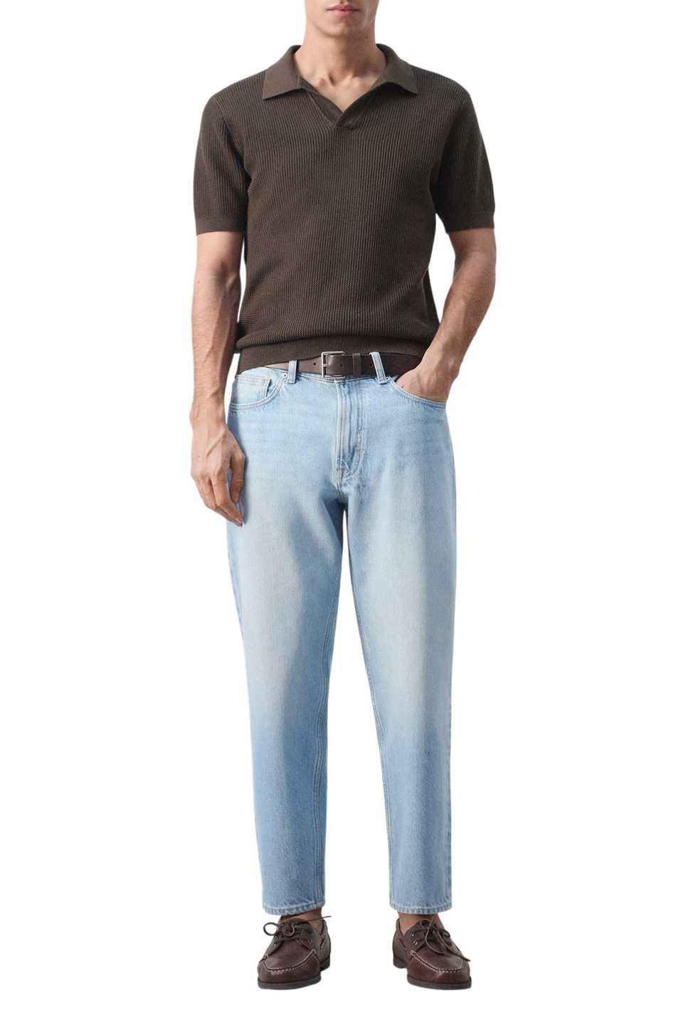 Мужской Mango Man Поло SALAS из хлопка (цвет ), артикул 27094425 | Фото 2