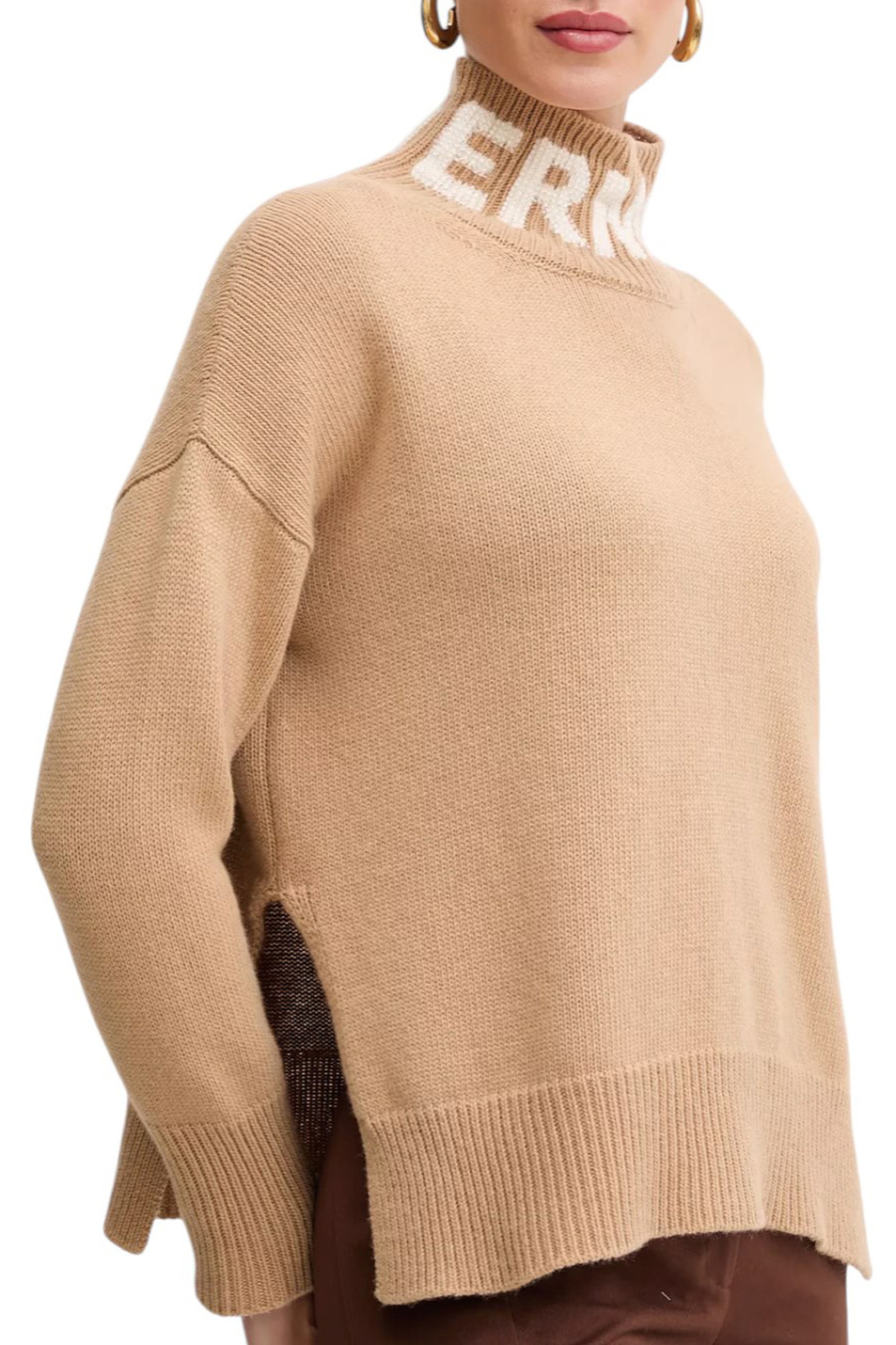 Женский Ermanno Firenze Свитер из смесовой шерсти (цвет ), артикул D47EM027EO1 | Фото 6