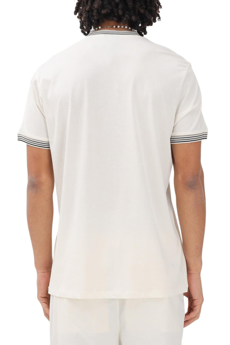 Мужской Armani Exchange Футболка из хлопка с логотипом (цвет ), артикул XM002451-AF10356 | Фото 5