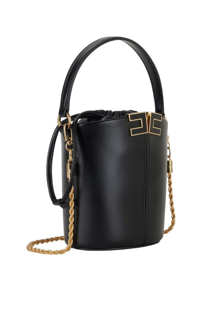 Женский Elisabetta Franchi Сумка-ведро с логотипом (цвет ), артикул BS92A61E2 | Фото 2