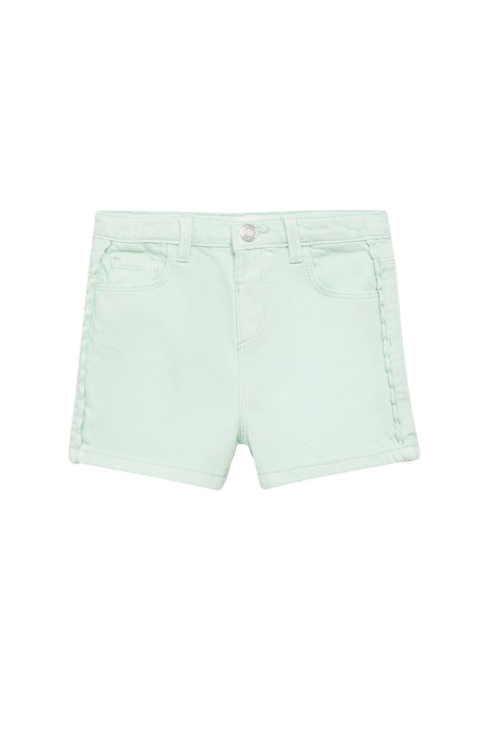 Девочкам Mango Kids Шорты LINDA джинсовые из хлопка (цвет ), артикул 87097699 | Фото 1