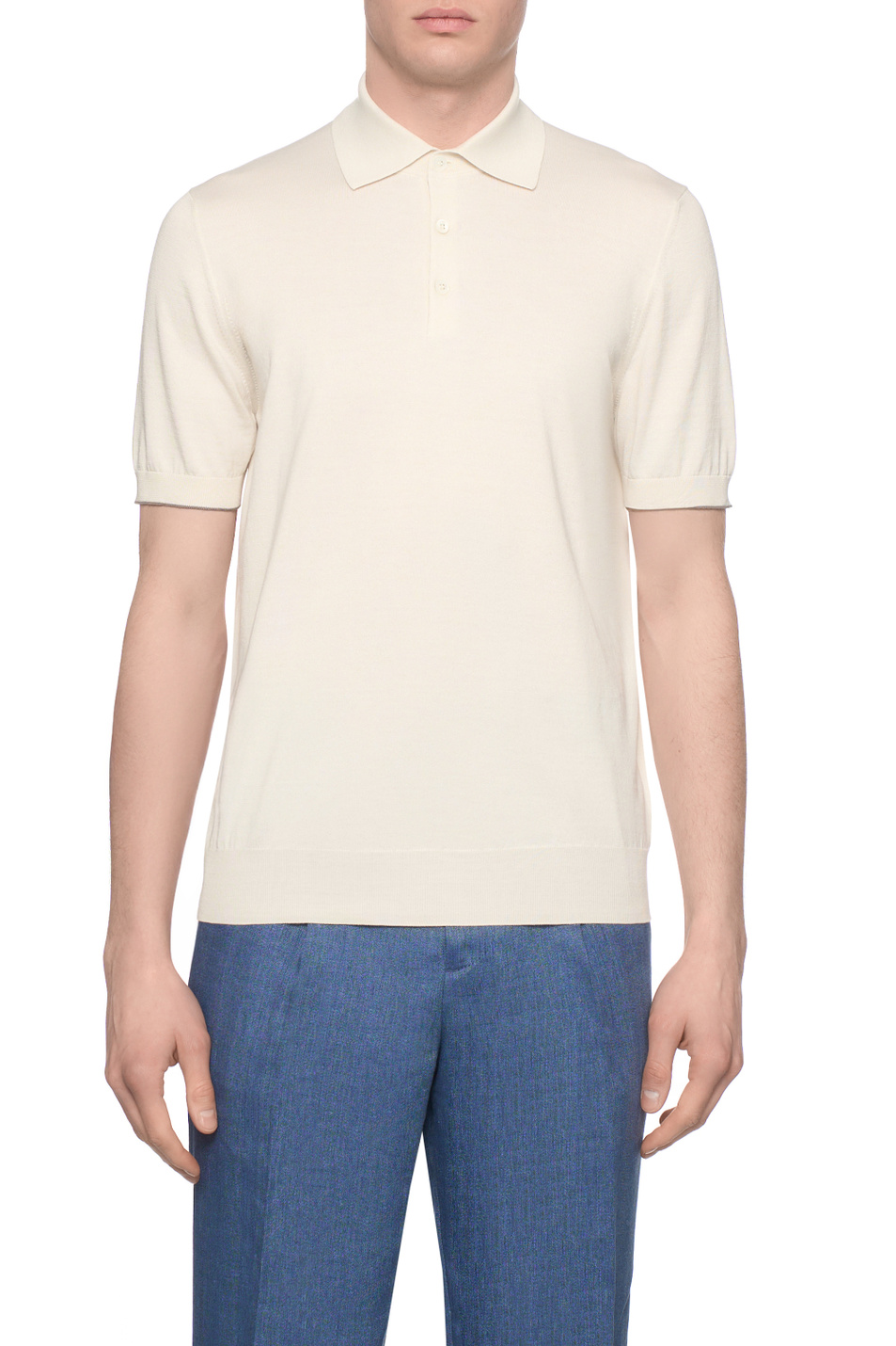 Мужской Brunello Cucinelli Поло из хлопка (цвет ), артикул M29800125 | Фото 4