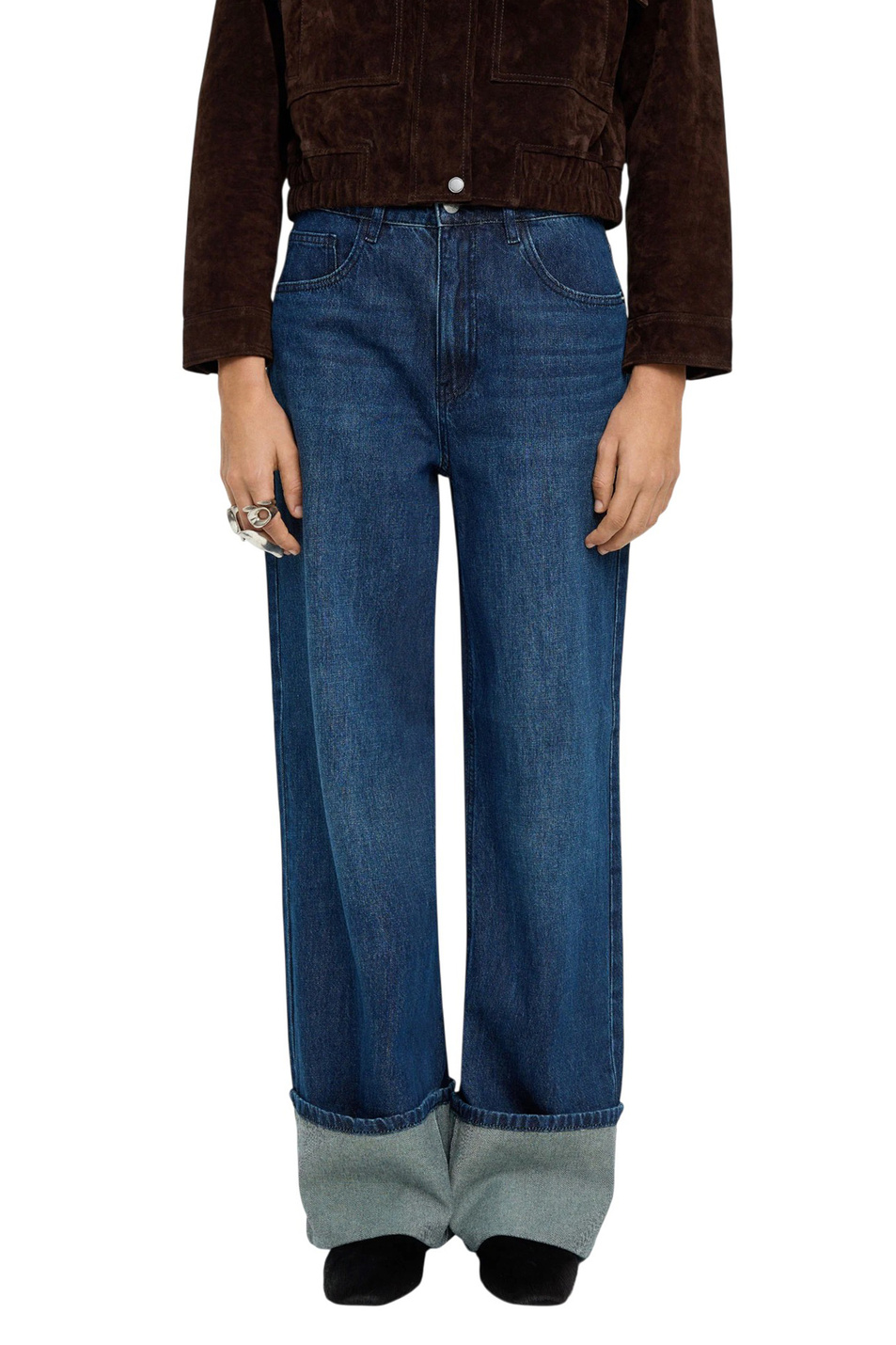 Джинсы из хлопка|Основной цвет:Синий Женский Parfois Джинсы из хлопка (цвет ), артикул 241171 | Фото 3