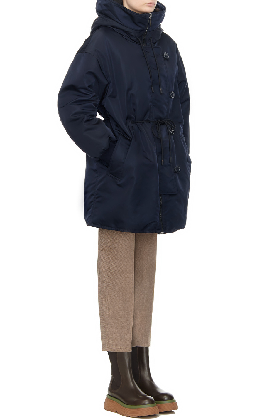 Женский Weekend Max Mara Парка двусторонняя PEPATO свободного кроя (цвет ), артикул 2354960933 | Фото 4