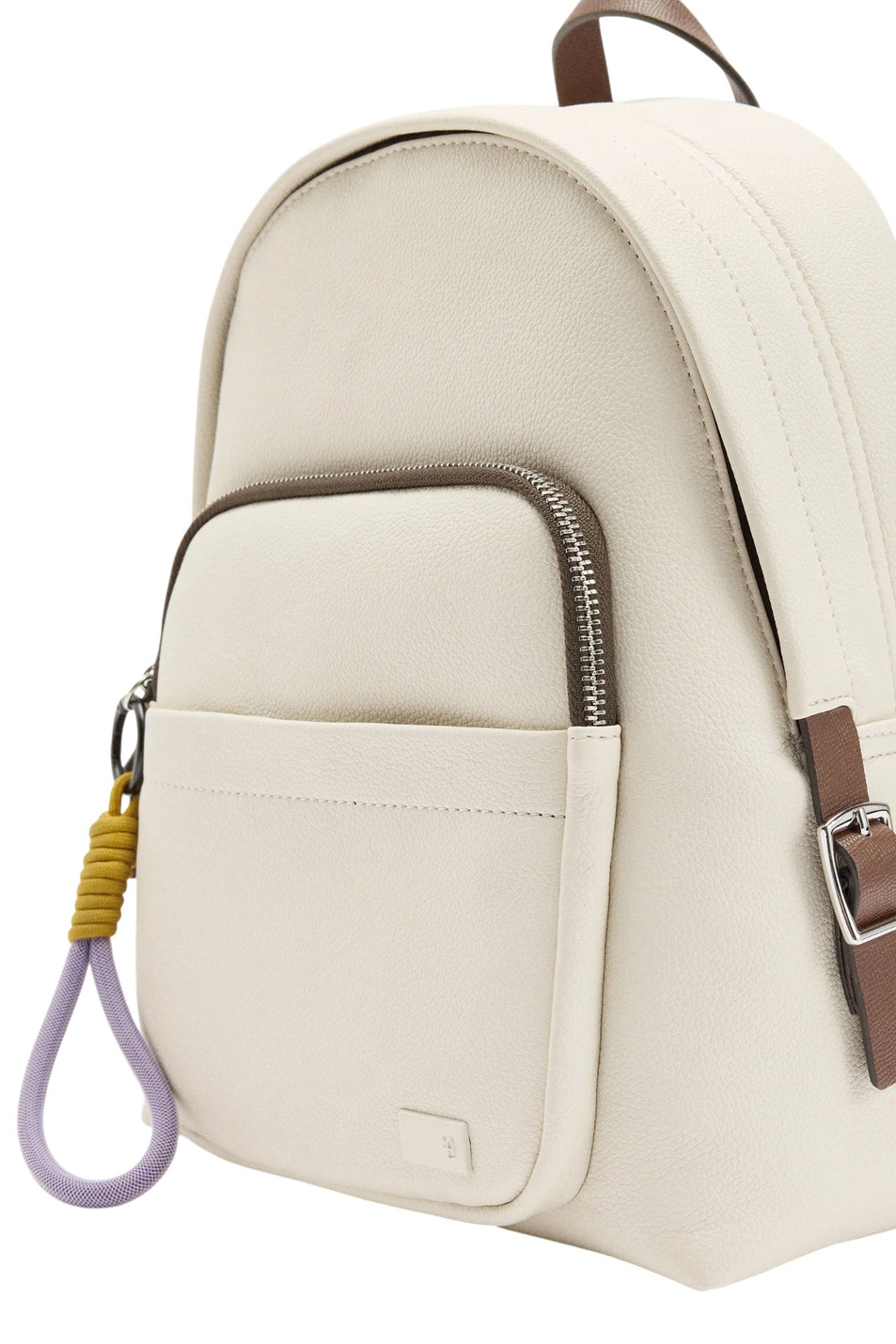 Рюкзак из искусственной кожи|Основной цвет:Кремовый Женский Parfois Рюкзак из искусственной кожи (цвет ), артикул 240198 | Фото 4