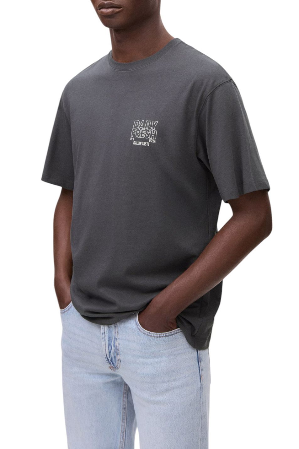 Мальчикам Mango Kids Футболка PIZZA из хлопка (цвет ), артикул 17031226 | Фото 3