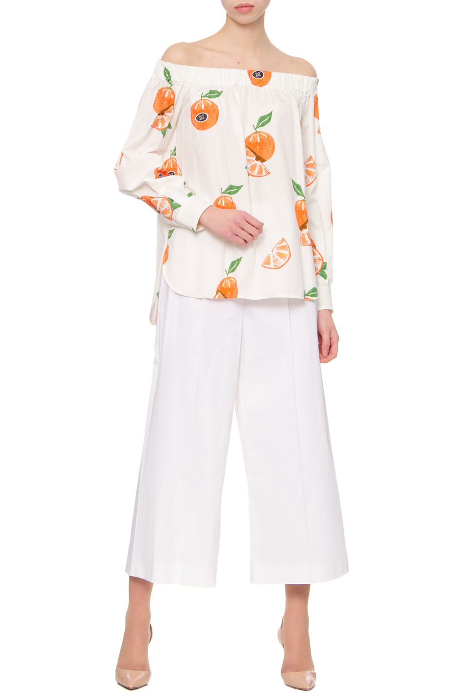 Женский Max Mara Брюки LERICI из эластичного хлопка (цвет ), артикул 61310721 | Фото 3