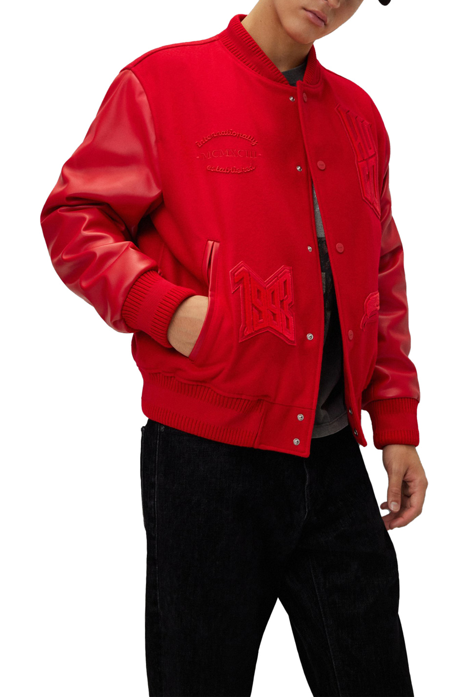 Мужской HUGO Куртка-бомбер с логотипом (цвет ), артикул 50503394 | Фото 4