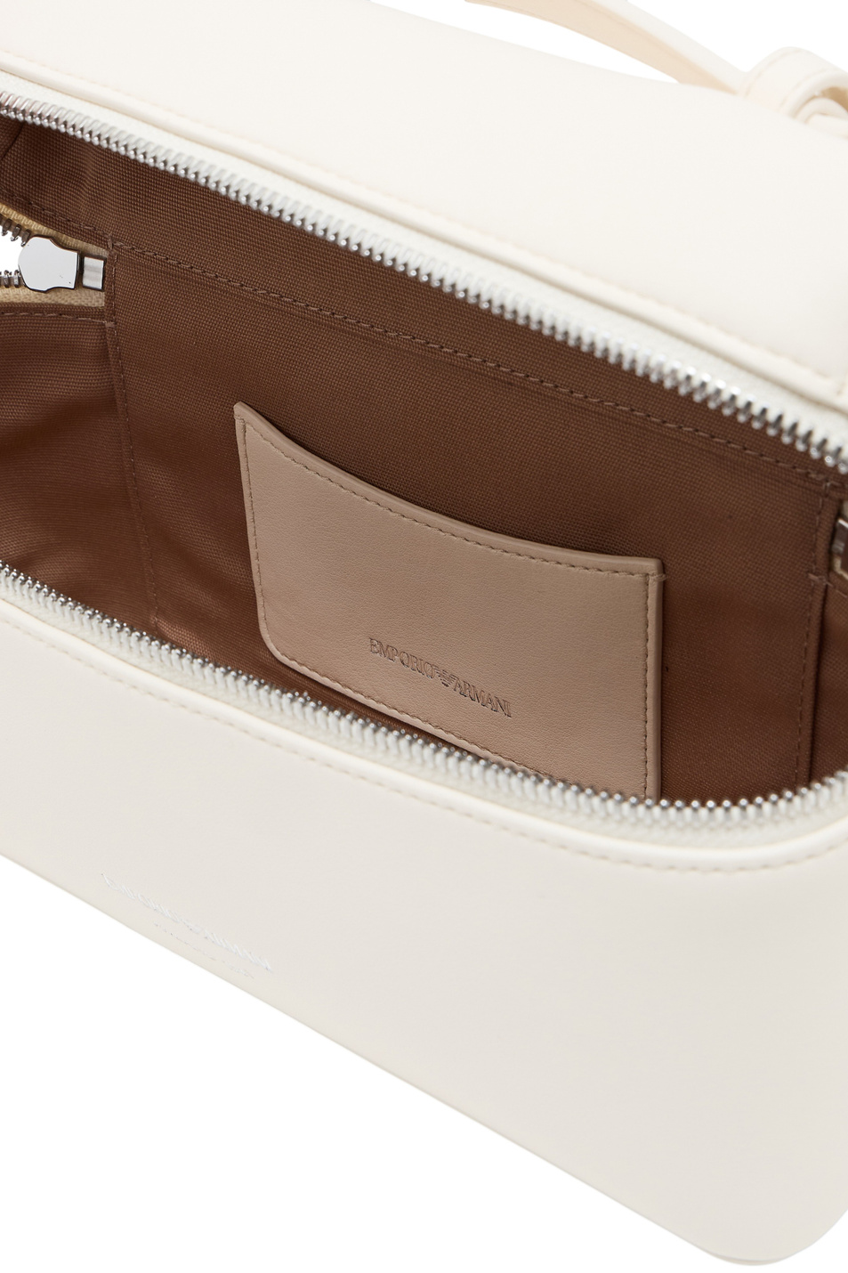 Сумка из натуральной кожи|Основной цвет:Кремовый Женский Emporio Armani Сумка из натуральной кожи (цвет ), артикул EW004564-AF19229 | Фото 4