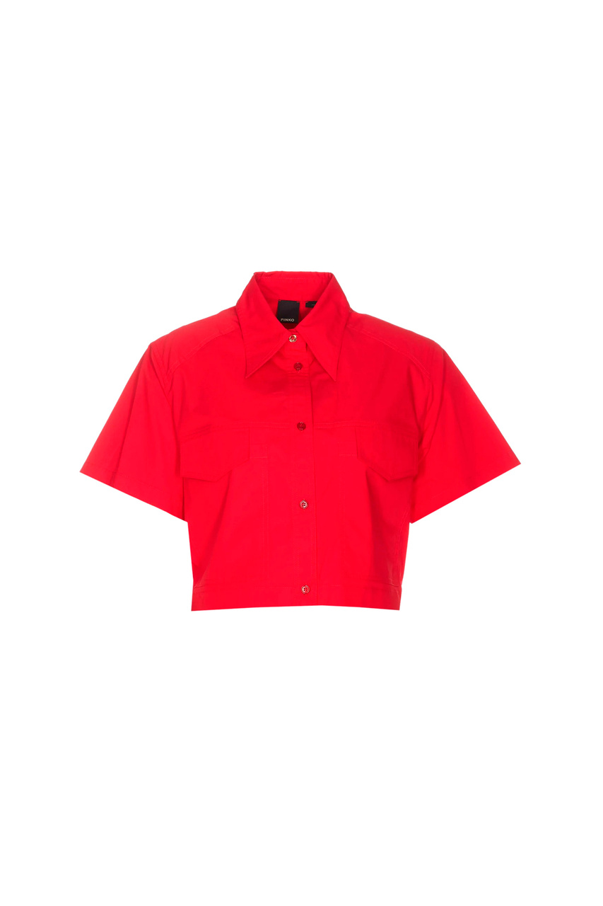 Рубашка CASTALLIA из натурального хлопка|Основной цвет:Красный|Артикул:103118A19U | Фото 1